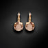 Auskarai "Krāšņums II (Rožių auksas)" su Swarovski™ kristalais